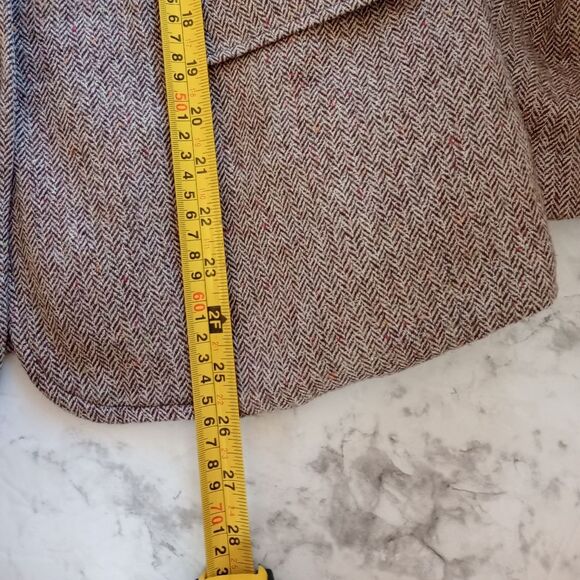 Chadwick's Brown Wool Blend Two Button Blazer Lined Size 8 Petite - Picture 8 of 8